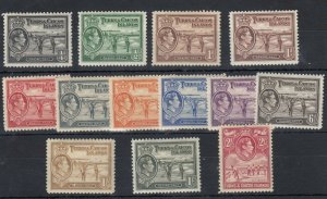 Turks & Caicos KGVI 1938 Set To 2/- SG194/203 MH J8418