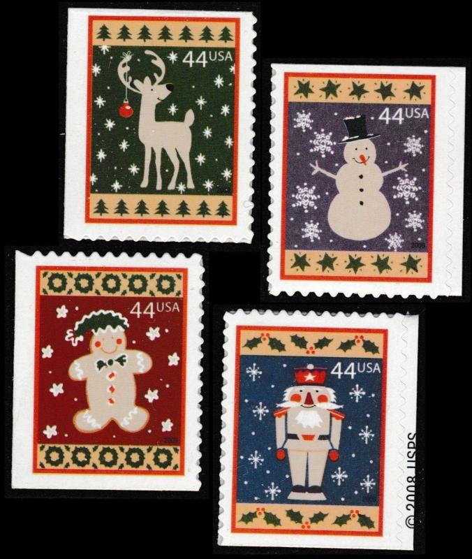 US 4425-4428 Winter Holidays 44c set (4 stamps) MNH 2009