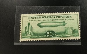 C18 1933 Zeppelin 50c Airmail Mint VF / XF OG NH  Nice fresh stamp