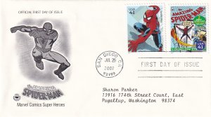 2007, Honoring Spiderman, PCS, FDC (E14124)