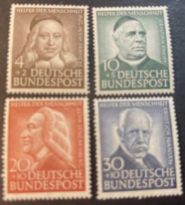 GERMANY # B334-B337--MINT NEVER/HINGED**---COMPLETE SET---SEMI-POSTAL---1953