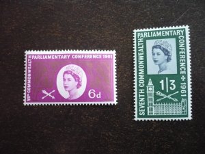 Stamps - Great Britain - Scott# 385-386 - Mint Never Hinged Set of 2 Stamps