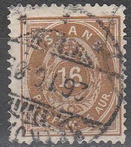 Iceland #12  F-VF Used  CV $67.50 (A14172)