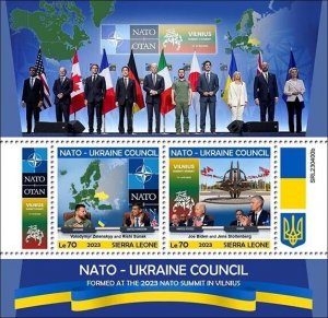 2024/02 - SIERRA LEONE - NATON UKRAINE COUNCIL       2V  complet set    MNH **