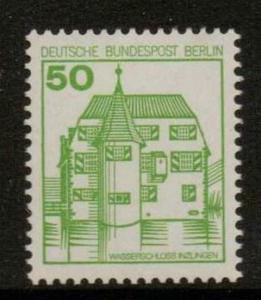 GERMANY SGB520b 1977 GERMAN CASTLES 50pf GREEN MNH 