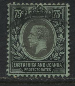 East Africa & Uganda Protectorates KGV 1912 75 cents used