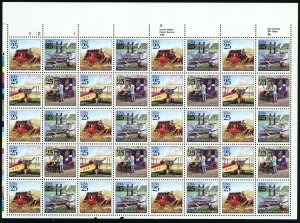 20th Universal Postal Congress Sheet of Forty 25 Cent Stamps Scott 2434-37