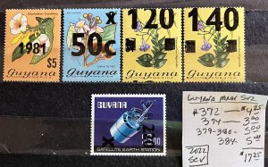 Guyana MNH Selection #372//384- SCV=$17.25