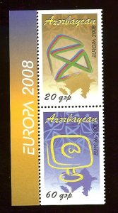 Azerbaijan #874a Europa - 20g Open Envelopes & 60g Computer Monitor ~ MNH