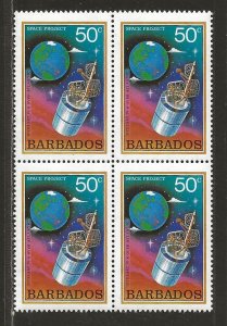 BARBADOS SC# 517 B/4   VF/MNH