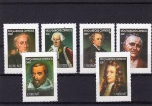 Mozambique 2001 Astronomy SPACE NEWTON CASSINI set Perforated Mint (NH)