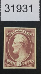 US STAMPS #208p4 PROOF ON CARD  LOT #31931
