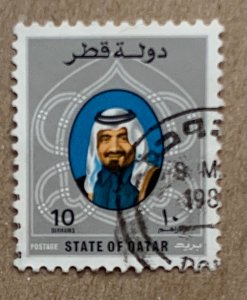 Qatar 1982 10d Sheik, used. Scott 616, CV $0.30  Mi 825