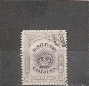 Labuan  Scott#  108  Used  (1902 Crown)