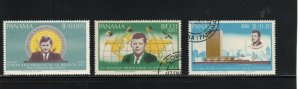 PANAMA #473-473B  1966  J.F.K   MINT VF NH O.G  CTO  a