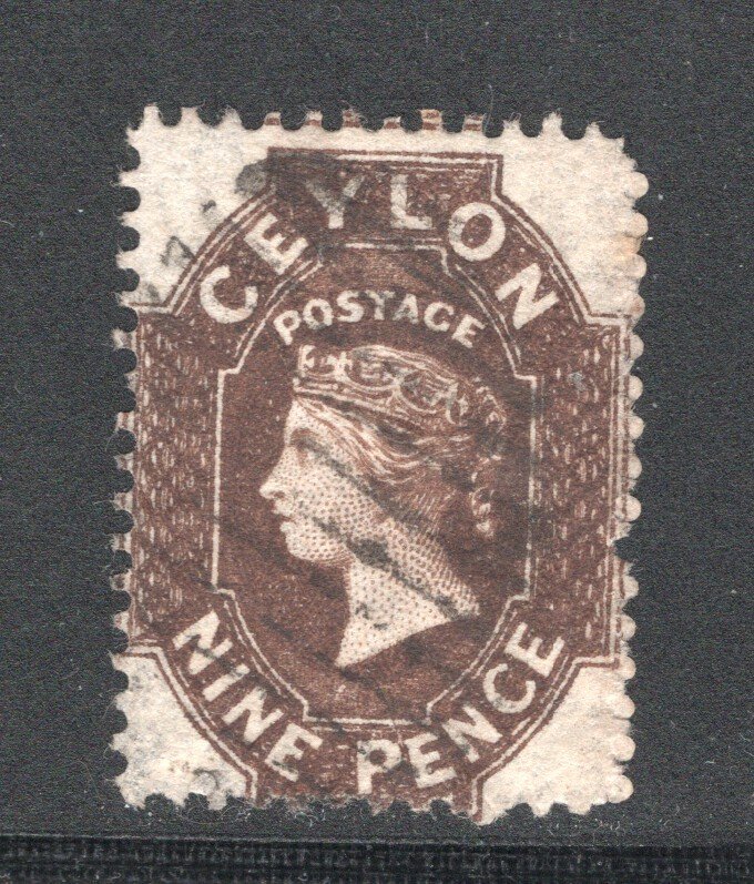 Ceylon #42     F/VF, Used, 8p brown, CV $120.00 .....  1290028