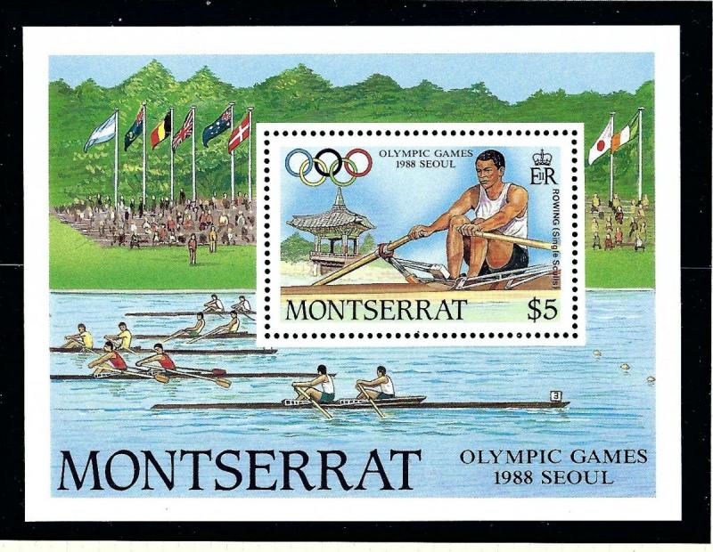 Montserrat 680 MNH 1988 Olympics S/S