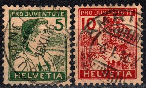 Switzerland #B2-3  F-VF Used CV $116.00 (X2413)