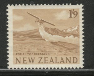 1960 New Zealand 1s9d Aerial Top Dressing Agriculture Fertilizer MH* A23P59F14525-