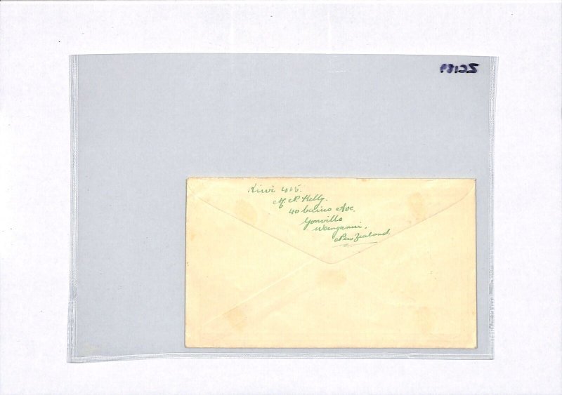 NEW ZEALAND Air Mail FIRST FLIGHT GB via AUSTRALIA Wanganui Westgate 1938 ZC189 