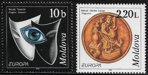 Moldova #275-6 MNH Set - Europa - Holidays and Festivals