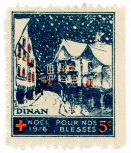 (I.B) France (Great War) Cinderella : Red Cross 5c (Christmas 1916)