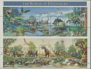 3136 - 32cent DINOSOURS MNH SHEET