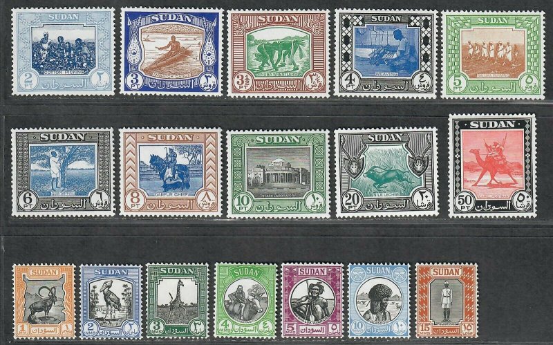 $Sudan Sc#98-114 M/H/VF, complete set, Cv. $61.25