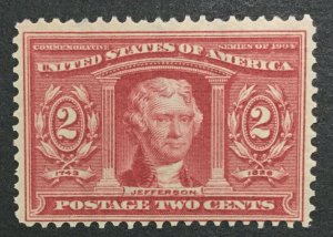 MOMEN: US #324 MINT OG VLH #31817