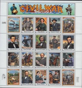US Civil War S/S #2975a Mint Pristine 32c x 20