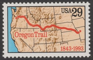 US 2747 Oregon Trail 29c single MNH 1993