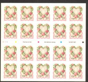 US #3274 Mint Sheet Victorian Love wedding