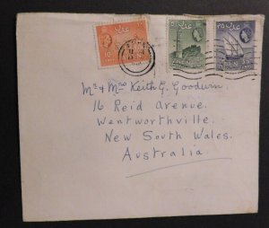 1900s Postal Cover Aden to Wentworthville New South Wales Australia