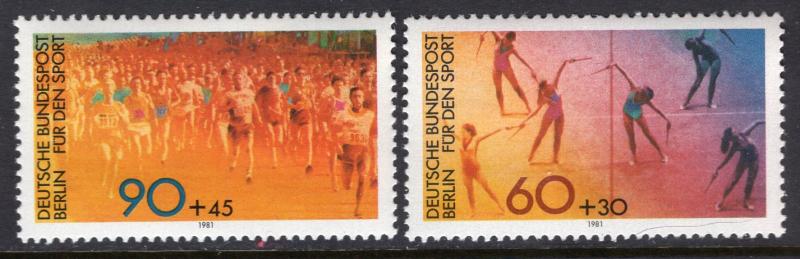 Germany Berlin 9NB180-9NB181 Sports MNH VF