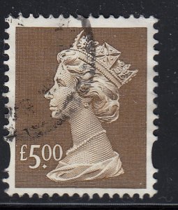 GB UK, Machin 1999 QE2 fine used £5.00, Scott MH283,SG Y 1803, Mi 1796, Mi 1796