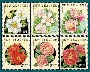 New Zealand 1992 Camellias, MNH #1110-1115,SG1681-SG1686