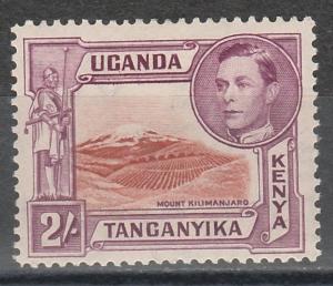 KENYA UGANDA & TANGANYIKA 1938 KGVI MOUNT KILIMANJARO  2/- PERF 13.75 X 13.25