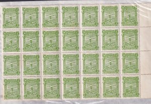 New Zealand 1925 1/2d Life Insurance Cowan Block Of 28 MNH (Toning)  BP161036