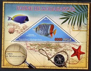 MADAGASCAR - 2013 - Butterfly Fish - Perf Souv Sheet - MNH-Private Issue