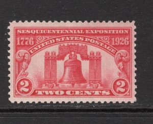Scott # 627  unused   OG MNH single