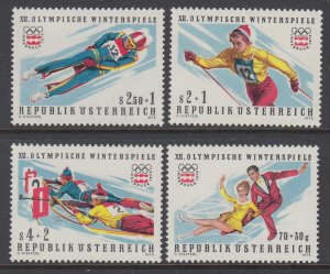 Austria B335-B338 Winter Olympics MNH VF