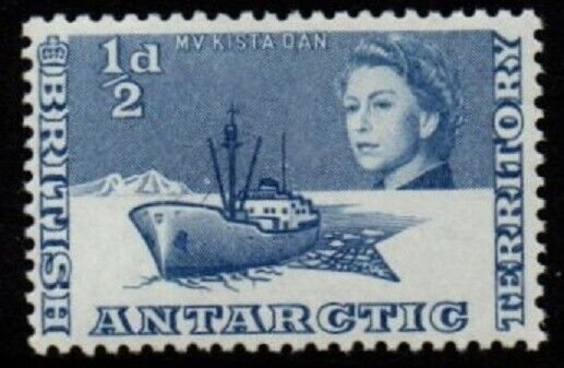 BRITISH ANTARCTIC TERR. SG1 1963 ½d  DEEP BLUE DEFINITIVE  MNH