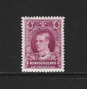 NEWFOUNDLAND - #166 - 4c PRINCE OF WALES VF MINT STAMP MH