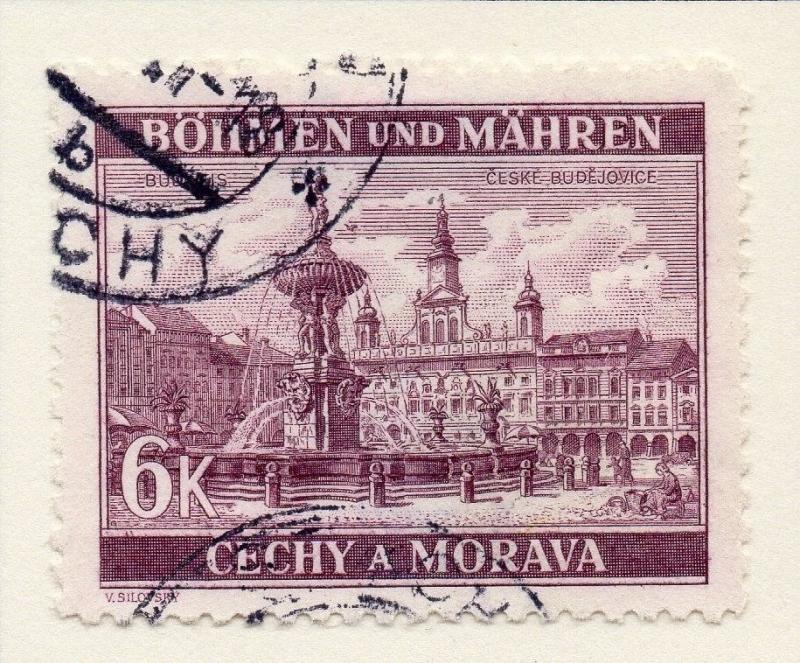 Germany Czechoslovakia 1940 Early Issue Fine Used 6k. 116465