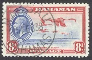 Bahamas Sc# 96 Used 1935 Flamingos in Flight