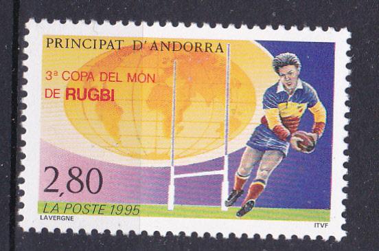 Andorra-French 447 MNH 1995 Rugby Cup Championships