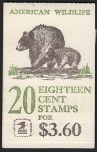 SC#BK137 18¢ Wildlife Booklet: Plate #1 (1981) MNH