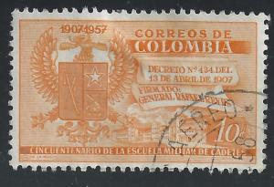 Colombia #674 10c Arms & Academy