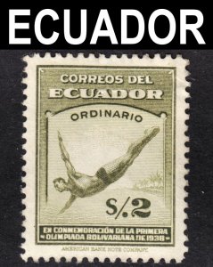 Ecuador Scott 381 VF mint HH. Key issue.  Free...