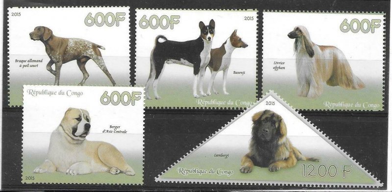 2014   CONGO  -  DOGS  -  MNH